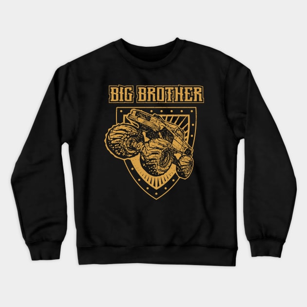 Big Brother Monster Truck Toddler Crewneck Sweatshirt by aneisha